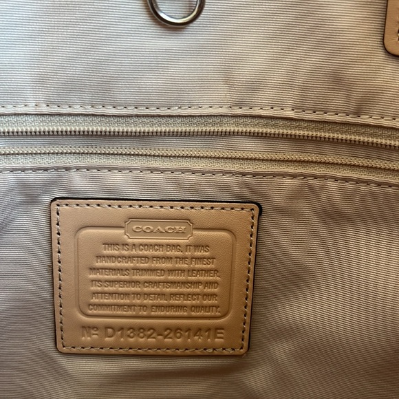 COACH Champagne Gold Tote - Picture 9 of 16
